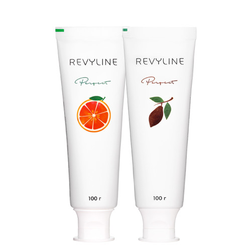 Набор Зубная паста Revyline Perfect Сочный грейпфрут + Revyline Perfect Шоколад, 2х100 г