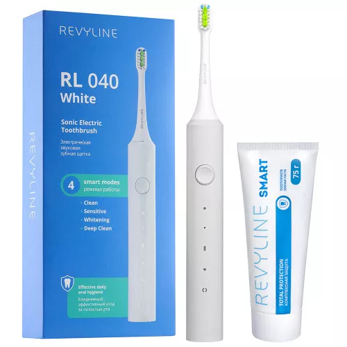 Набор Revyline RL 040 белая + Зубная паста Revyline Smart, 75 г, купить в интернет-магазине Ирригатор.ру